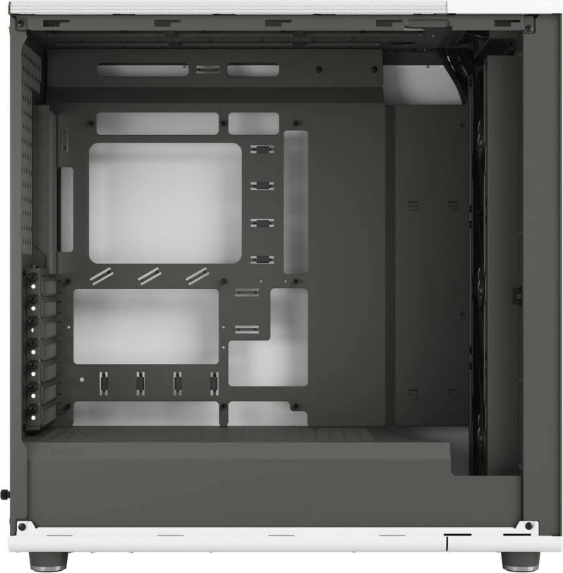 Računalniško ohišje North XL RC Chalk White TG Clear, Fractal Design, ATX/E-ATX, kaljeno steklo, belo