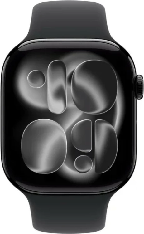 Pametna ura Apple Watch Series 11 GPS+Cellular, 42 mm, ohišje iz oniks aluminija, črn športni pašček S/M