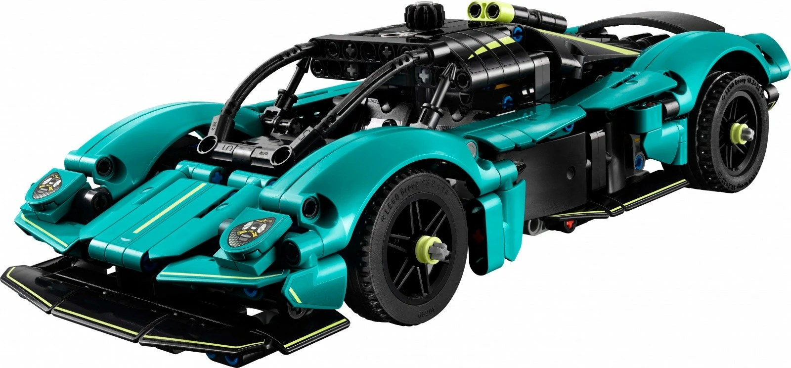 Set gradnje športnega avtomobila Aston Martin Valkyrie, LEGO Technic 42208, 707 kosov, turkizne barve