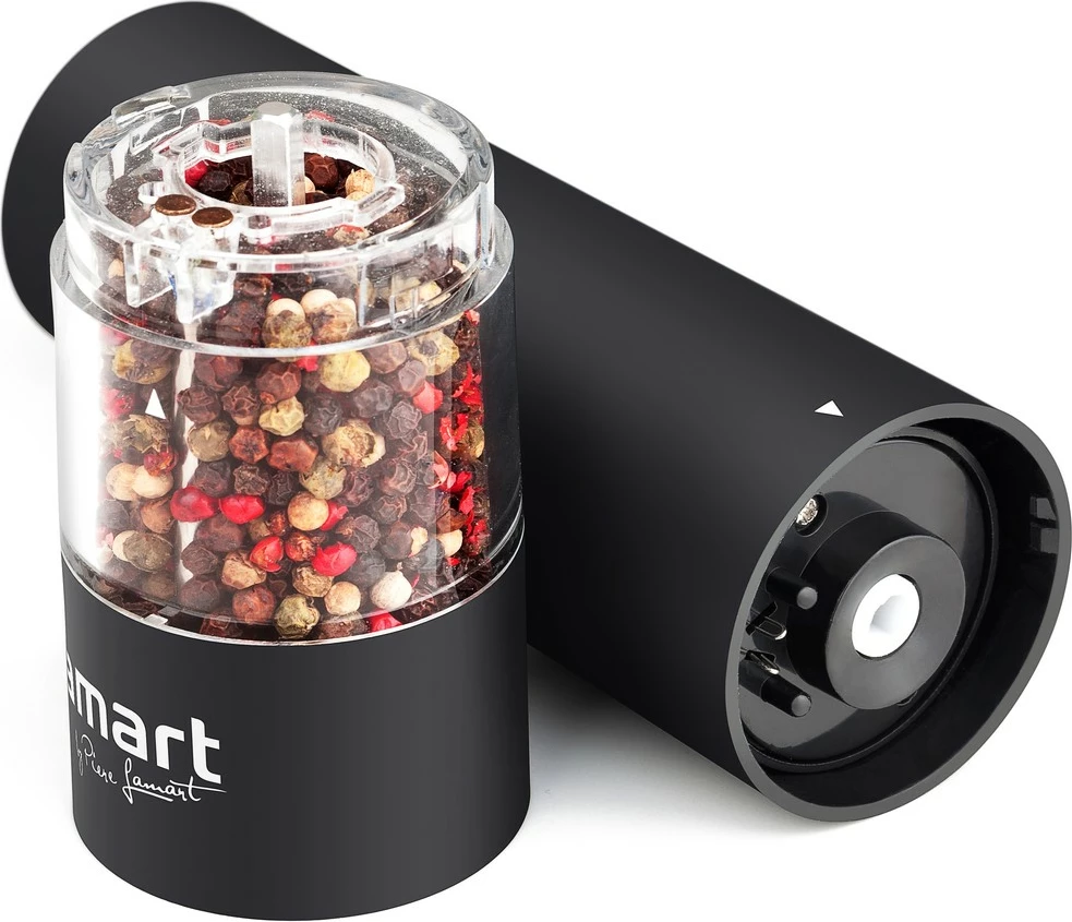 Električni mlinček za začimbe Lamart LT7021, črn, prozoren