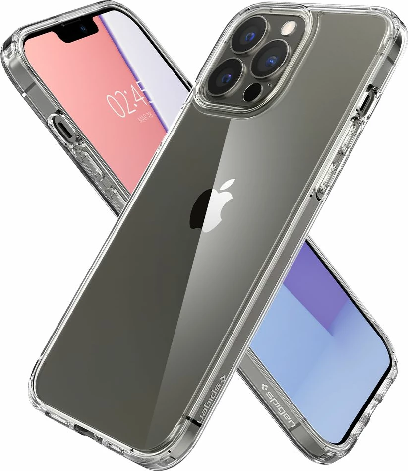 Ovitek za telefon Spigen Ultra Hybrid za iPhone 13 Pro Max, prozoren