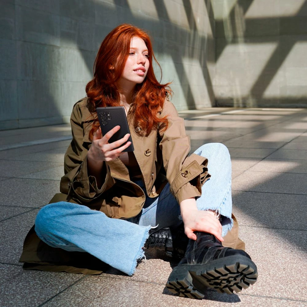 Ovitek Spigen Liquid Air za Samsung Galaxy S23 Ultra, mat črn