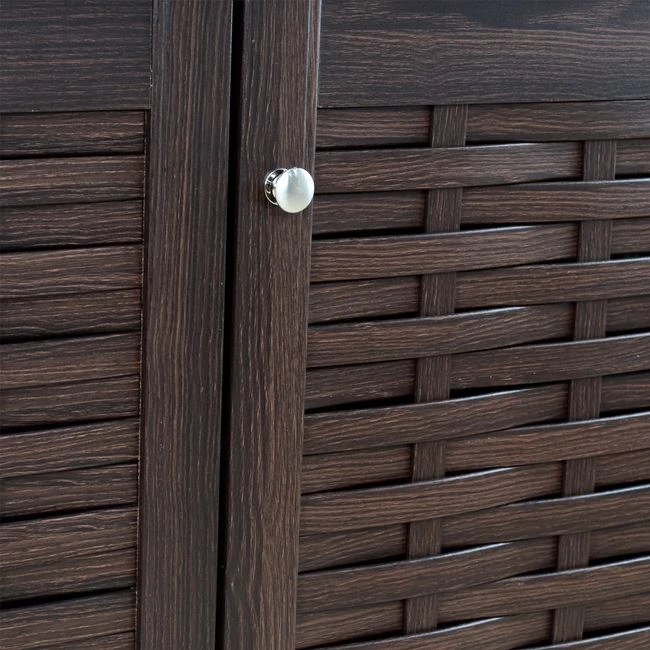 Lesena omarica za čevlje s 3 vrati FH2211.01 Wenge 114x34x68