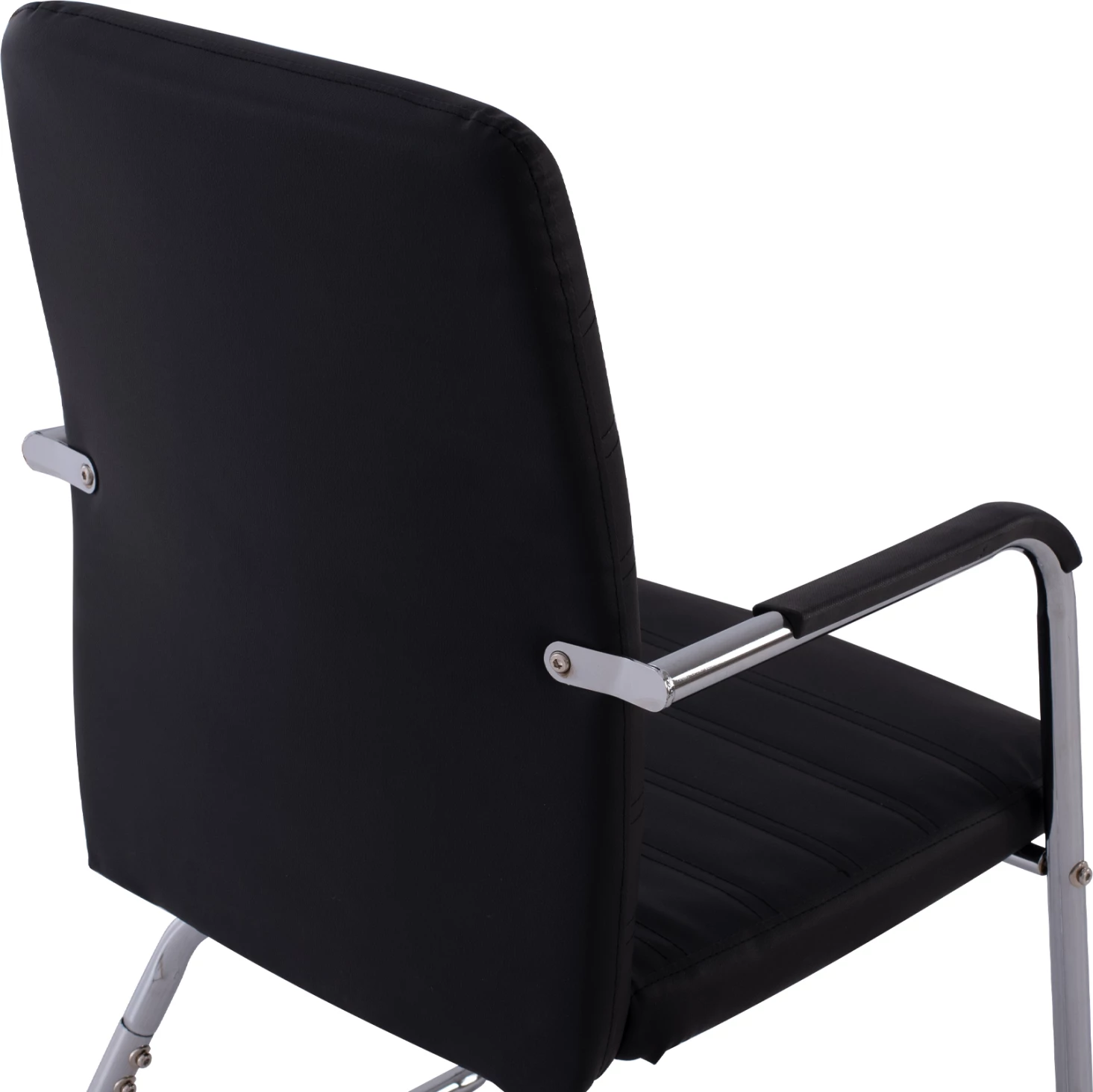 Konferenčni stol FH1021.01 z rokami in črnim PU 54x60x94 cm, set 4 kosov