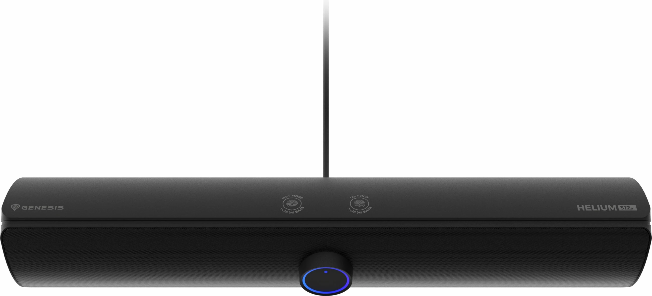 Soundbar Helium 312BT, 2.0 kanala, Bluetooth 5.2, 10 W, RGB, črn