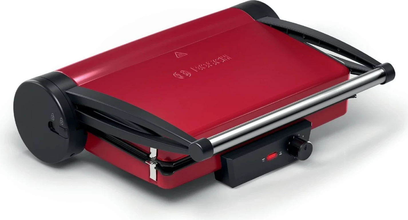 Električni kontaktni žar Bosch TCG4104, 2000 W, rdeč/črn