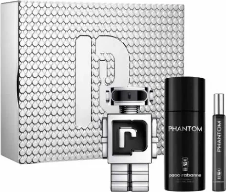 Komplet toaletne vode Phantom za moške, Paco Rabanne, 100 ml, 3 kosi