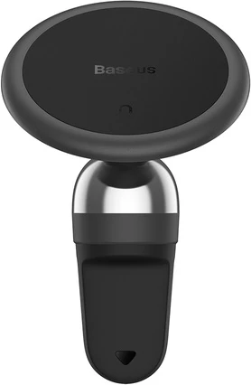 Magnetski nosilec za pametni telefon za zračnik avtomobila Baseus C01 Overseas Edition, črn