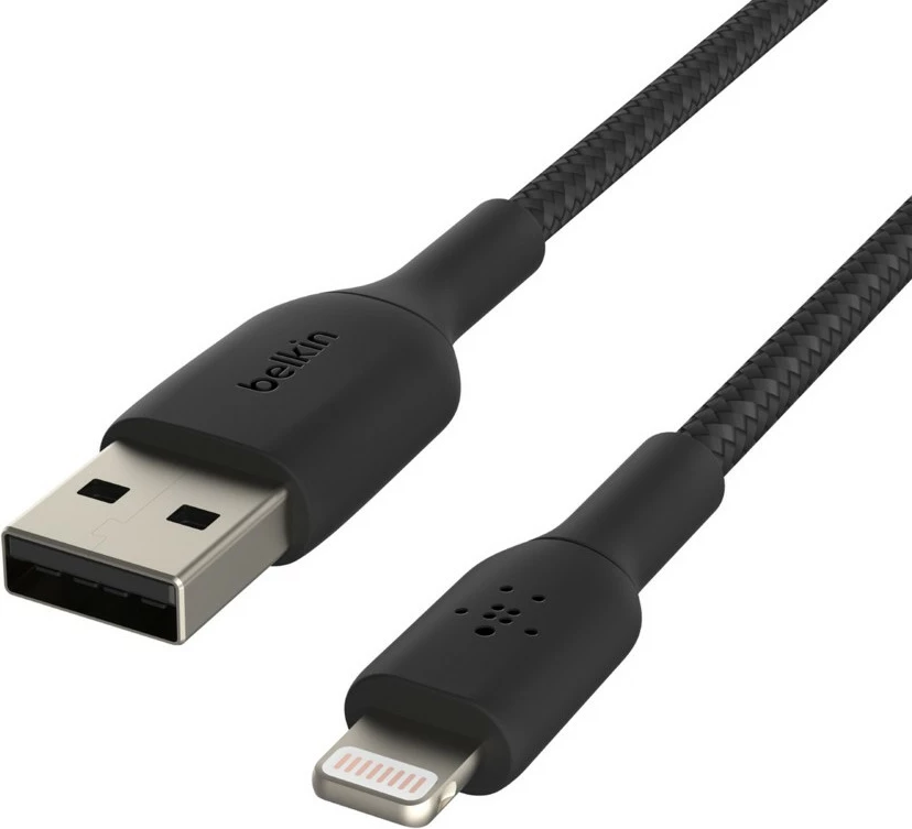 Kabel za polnjenje in sinhronizacijo Belkin CAA002BT0MBK, 0,15 m, Lightning na USB A, črn