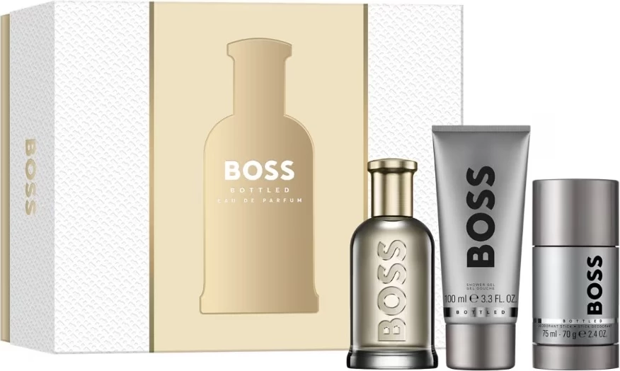 Set Eau de Parfum za moške Hugo Boss Bottled 100 ml + gel za tuš 100 ml + deodorant stick 75 ml