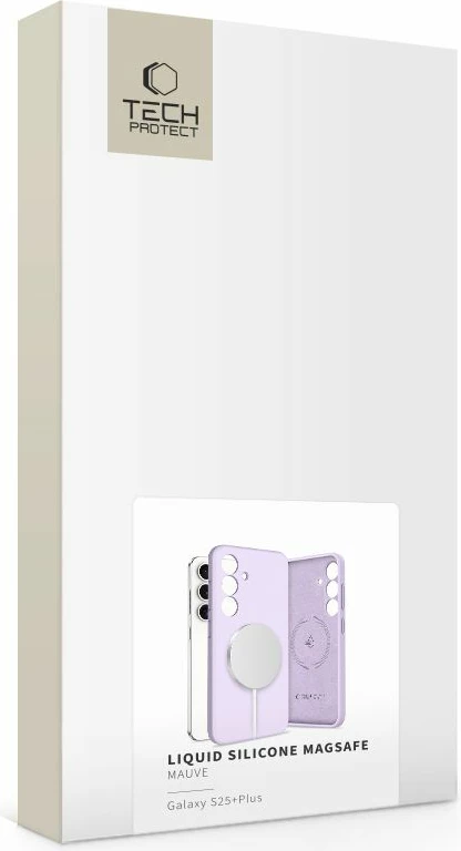 Ovitek za telefon Liquid Silicone MagSafe Tech-Protect za Samsung Galaxy S25+, roza