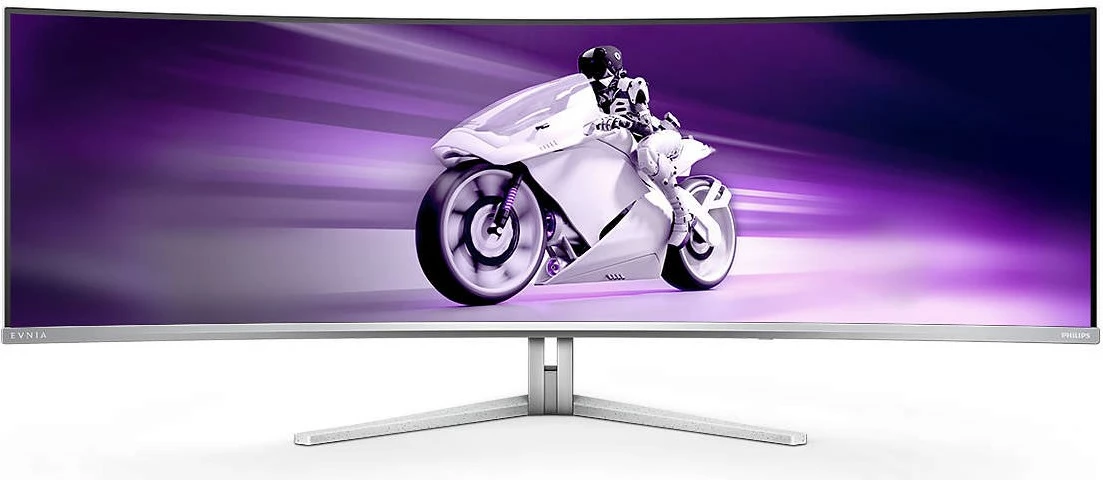 Ultraširok QD-OLED zaslon 49 inč, 5120x1440, 32:9, Ambilight, USB-C - Philips 49M2C8900, bel