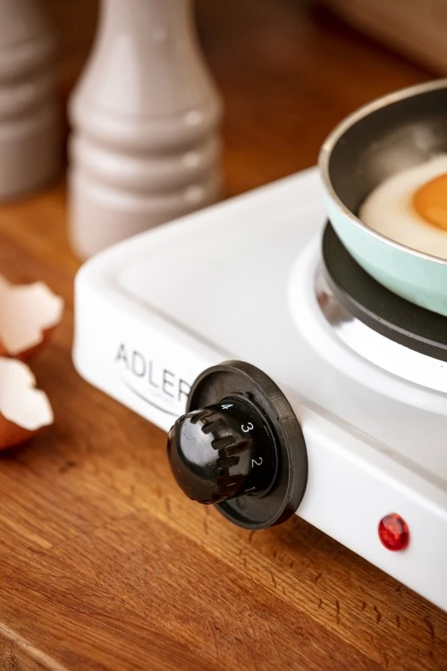 Enojna električna kuhalna plošča, Adler AD 6503, 1500 W, Ø185 mm, 5-stopenjska, bela