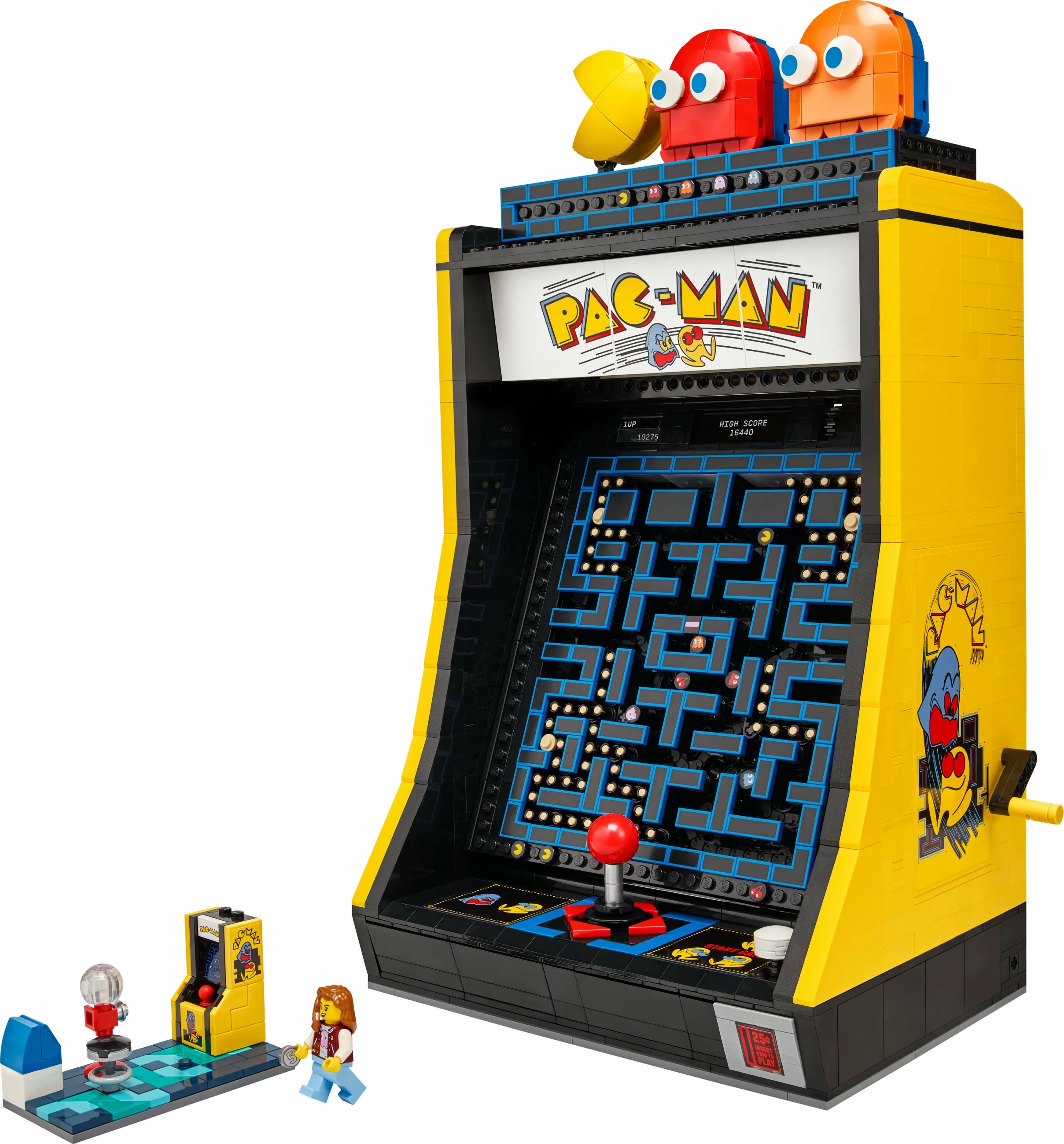Rekonstrukcija arkadne igre PAC-MAN, LEGO Icons PAC-MAN Arcade 10323, 2651 kosov, večbarven