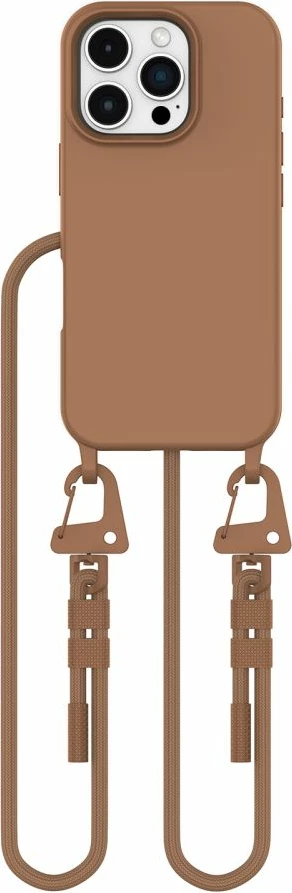 Ovitek za telefon Tech-Protect Magnecklace za iPhone 16 Pro Max, MagSafe, rjav