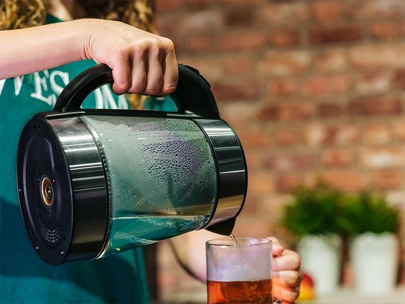 Električni čajnik Essential Glass, Lafe, 1,7 L, steklo, srebrn