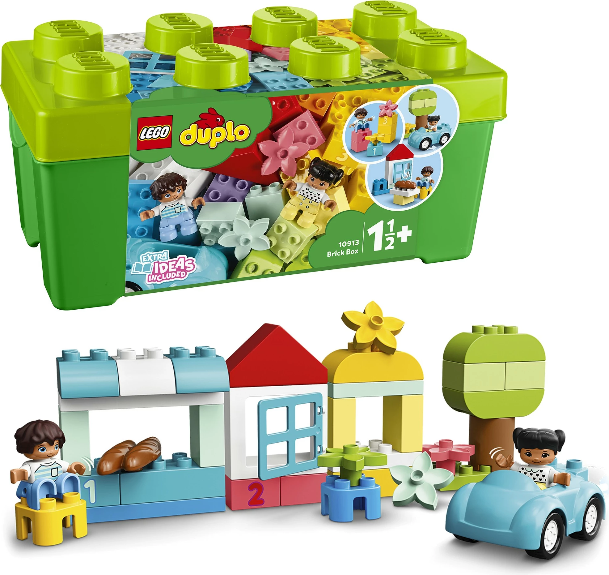 Klasni komplet LEGO DUPLO Brick Box 10913, 65 kosov, večbarven