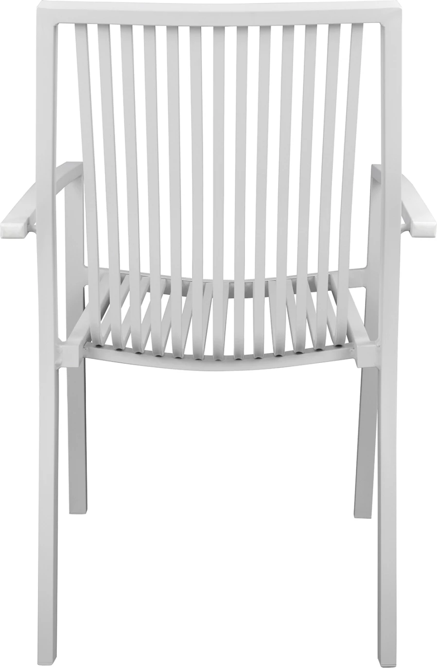 Aluminijasti naslanjač BRONCA bel FH5130.01 54,2x59x83,5 cm