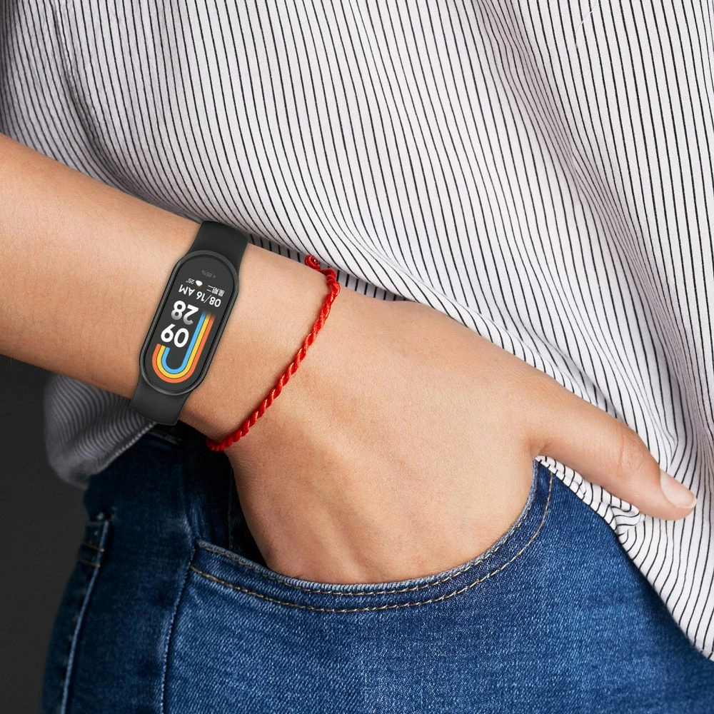 Silikonski pašek za pametno zapestnico, Tech-Protect IconBand za Xiaomi Smart Band 8 / 8 NFC, bež