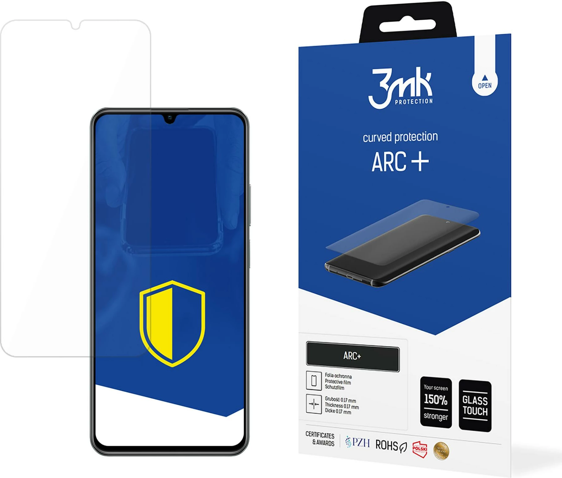 Zaščitna folija za zaslon 3mk ARC+ za Realme C61, prozorna