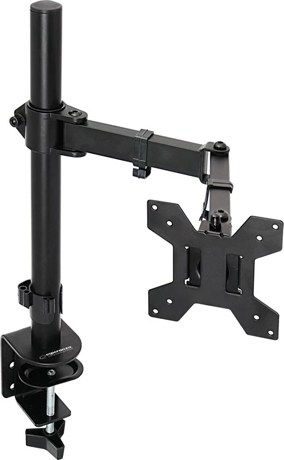 Nosilec za monitor, Esperanza ERW017, 10–27'', do 8 kg, črn