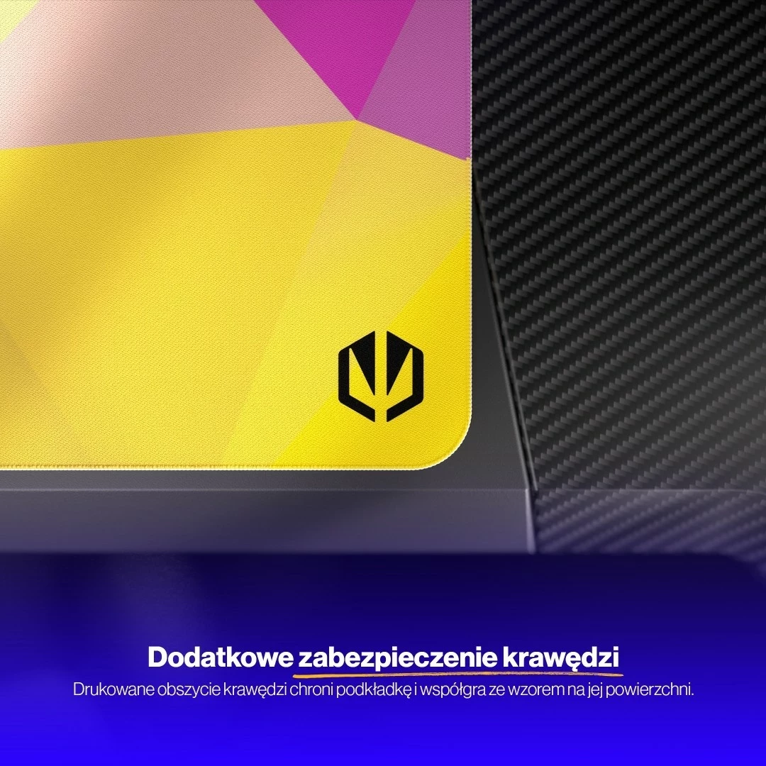 Velik XL podloga za miško Crystal Spectrum, Endorfy, za igralce, mešane barve