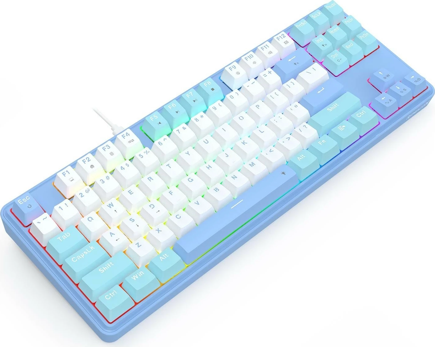 Mekanična igralna tipkovnica Redragon K707WBB-RGB StarBlade, RGB, bela