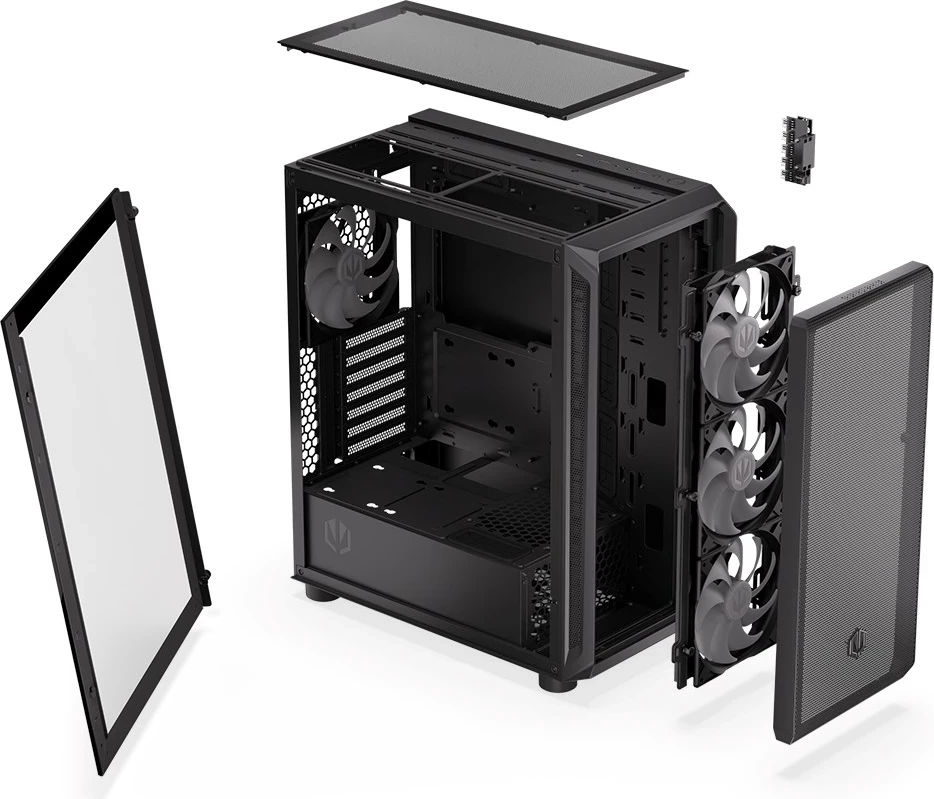 Kompaktna črna ohišje ENDORFY Arx 500 ARGB (EY2A011)