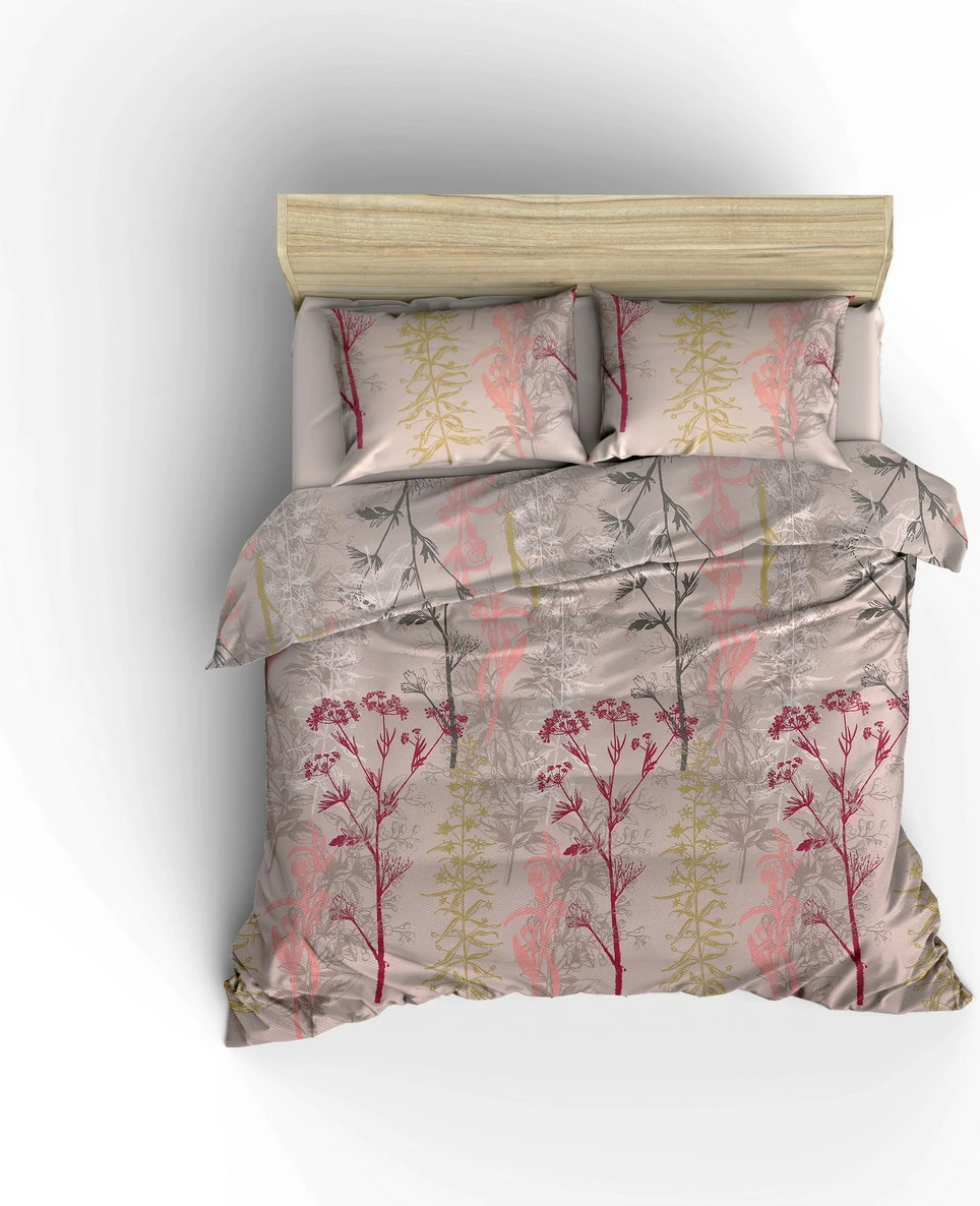 Komplet dvojnega pikeja L'essentiel Urla, bež, rdeča, losos, zelena