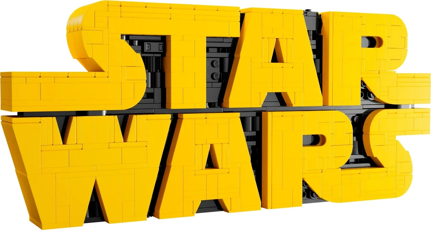 Model logotipa Star Wars, LEGO set 75407, 700 kosov, za odrasle, rumeno/črn