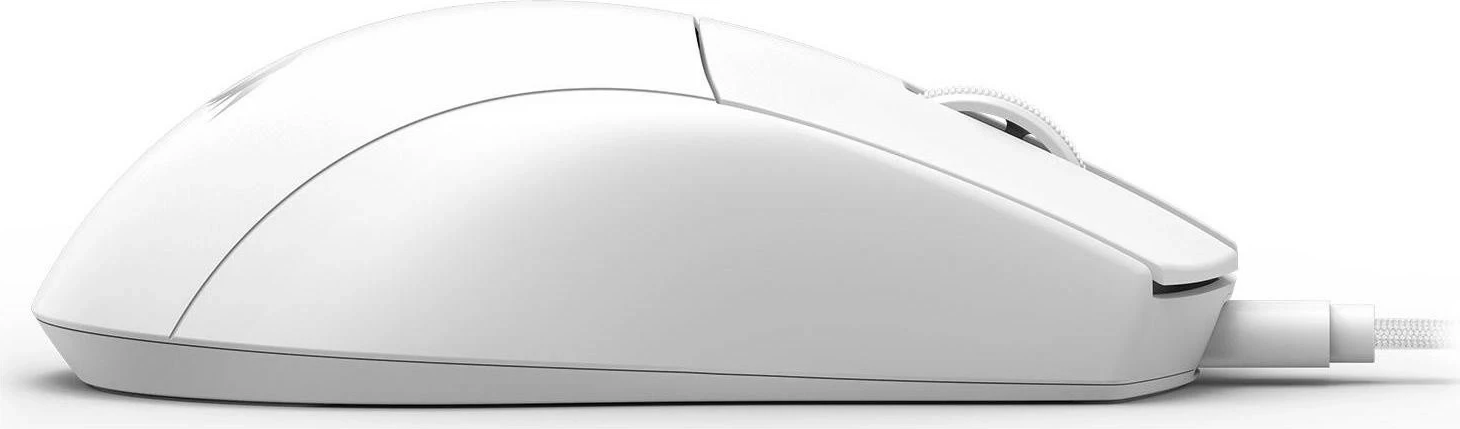 Optična igralna miška Redragon M724W K1NG, laser, 12400 DPI, bela