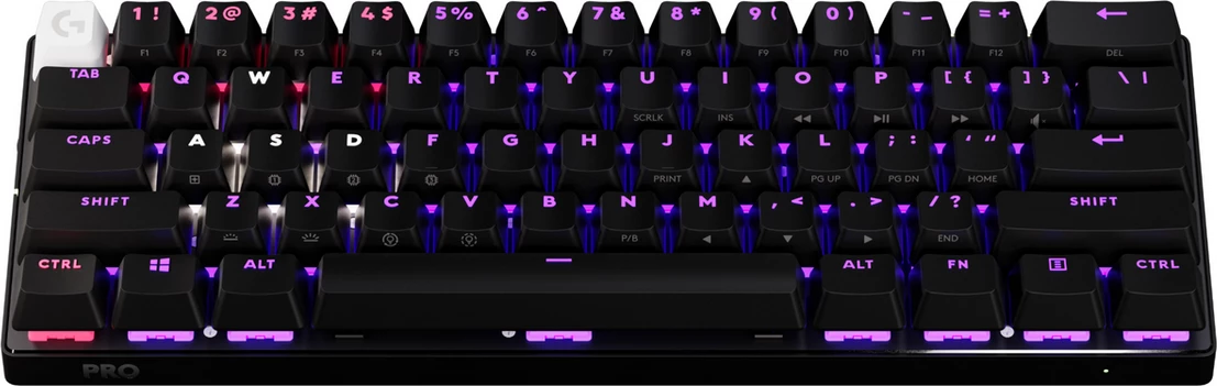 Kompaktna igralska tipkovnica Logitech G Pro X 60 920-011911, US razporeditev, črna