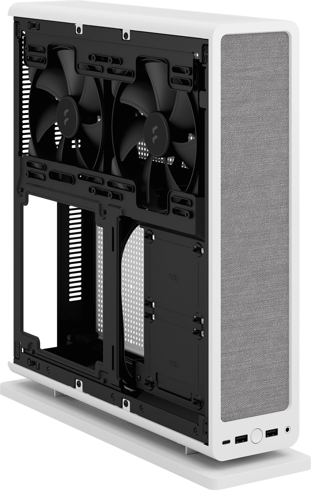 Kompaktna ohišje Fractal Design Ridge, Mini-ITX, SFF, belo