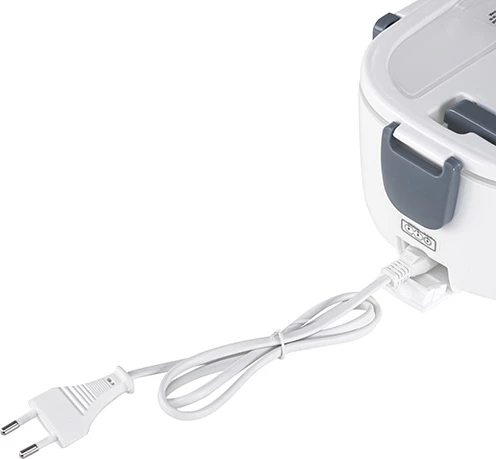 Električna posoda za kosilo Adler CR 4483, 1 L, dve pregradi, 12 V & 220–240 V, siva