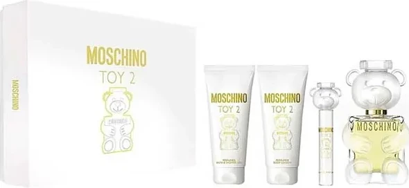 Eau de Parfum set za ženske Moschino Toy 2, 100 ml, 4 kosi