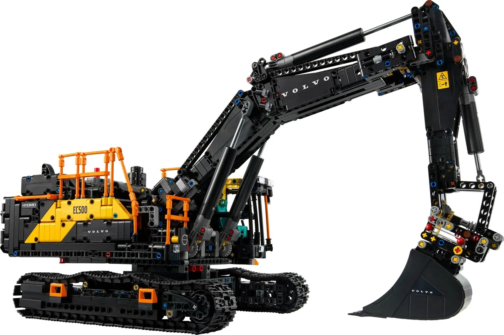 Model ekskavator hibrid Volvo EC500, LEGO Technic 42215, za odrasle, črno/rumen