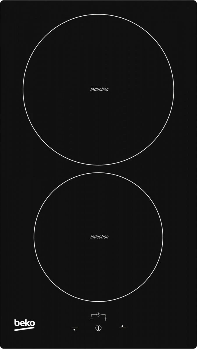 Indukcijska plošča Beko HDMI32400DT, 30 cm, 2 kuhališči, na dotik, črna