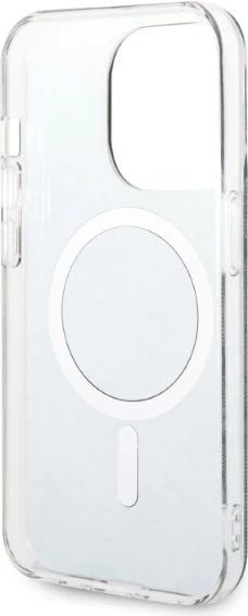 Trd ovitek z brezžičnim polnilcem Guess GUBPP14XH4EACSK za iPhone 14 Pro Max 6,7", črn, komplet