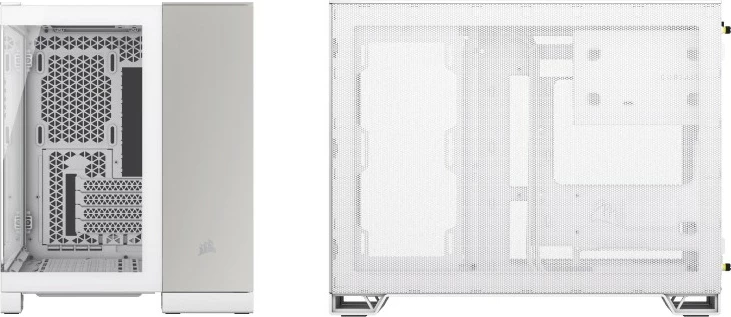 Računalniško ohišje Corsair 2500X mATX, kaljeno steklo, belo/satin sivo