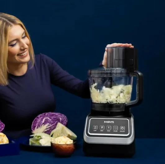 Kuhinjski robot 2600 ml, 2000 W, črn/srebrn MPM MRK-27
