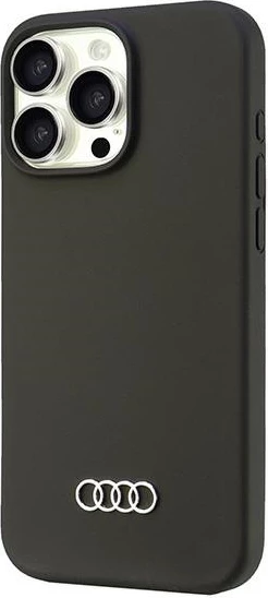Silikonski ovitek za iPhone 16 Pro Max 6,9\", Audi, črn