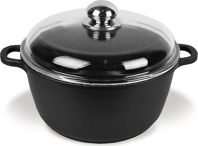 Lonec z pokrovom Maestro MR-4616C, 16 cm, 1 l, črn