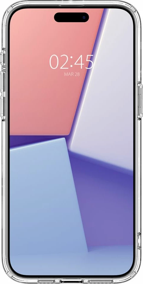 Prozoren ovitek z MagSafe Spigen Ultra Hybrid Mag za iPhone 15 Pro Max, grafit