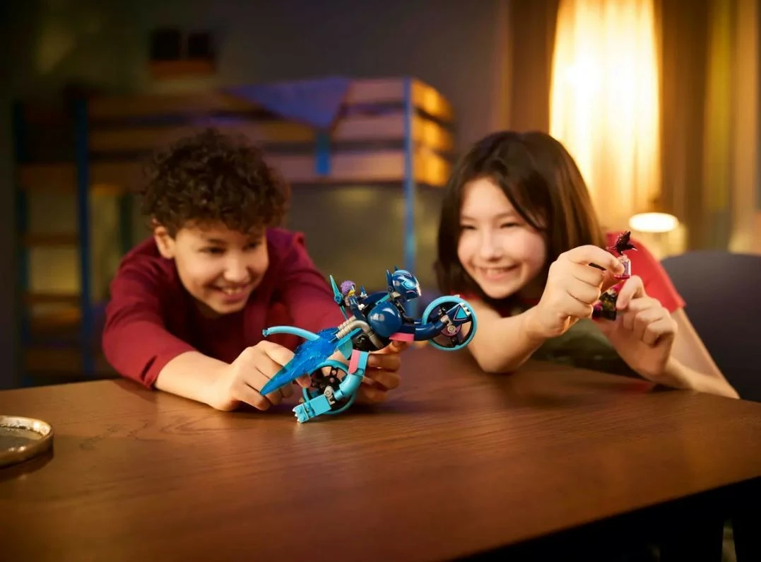 Komplet LEGO DREAMZzz mačja motorna kolesa Zoey 71479, 226 kosov, za otroke, plastika