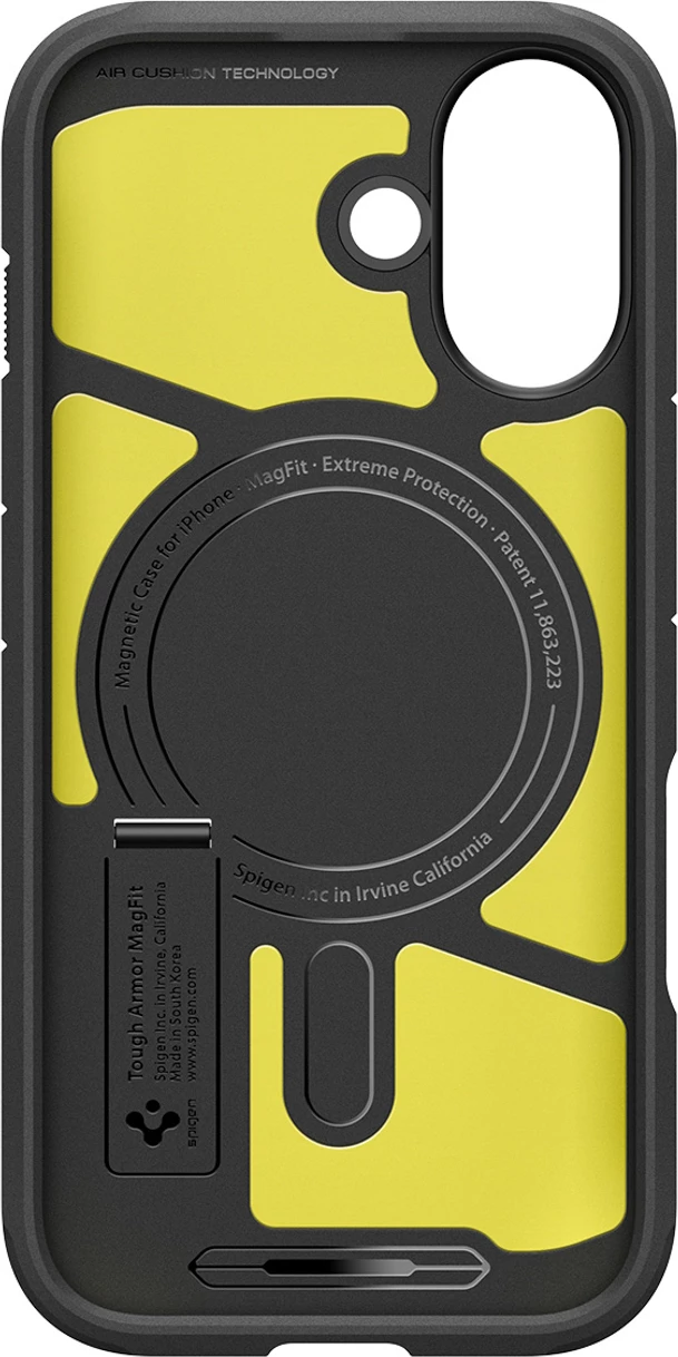 Ovitek za telefon Spigen Tough Armor "T" MagSafe za iPhone 17, črn