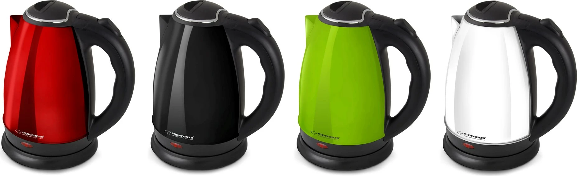 Vrulec vode 1,8 L Esperanza EKK113W, 1800 W, bel/črn