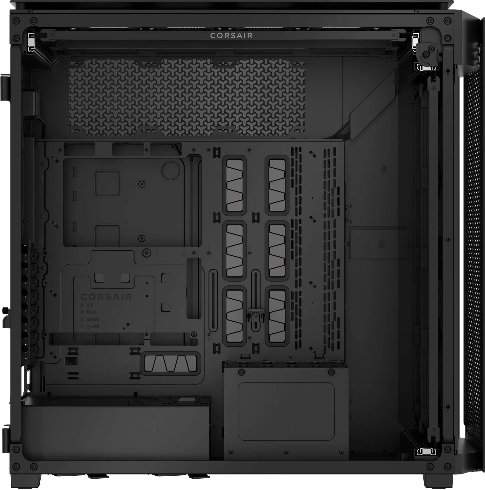 Računalniško ohišje Super Full Tower Frame 9000D RGB, Corsair, ATX, črno