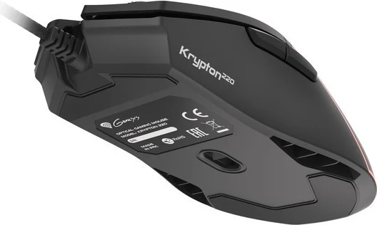 Optični žični miš z RGB osvetlitvijo Genesis Krypton 220, črn