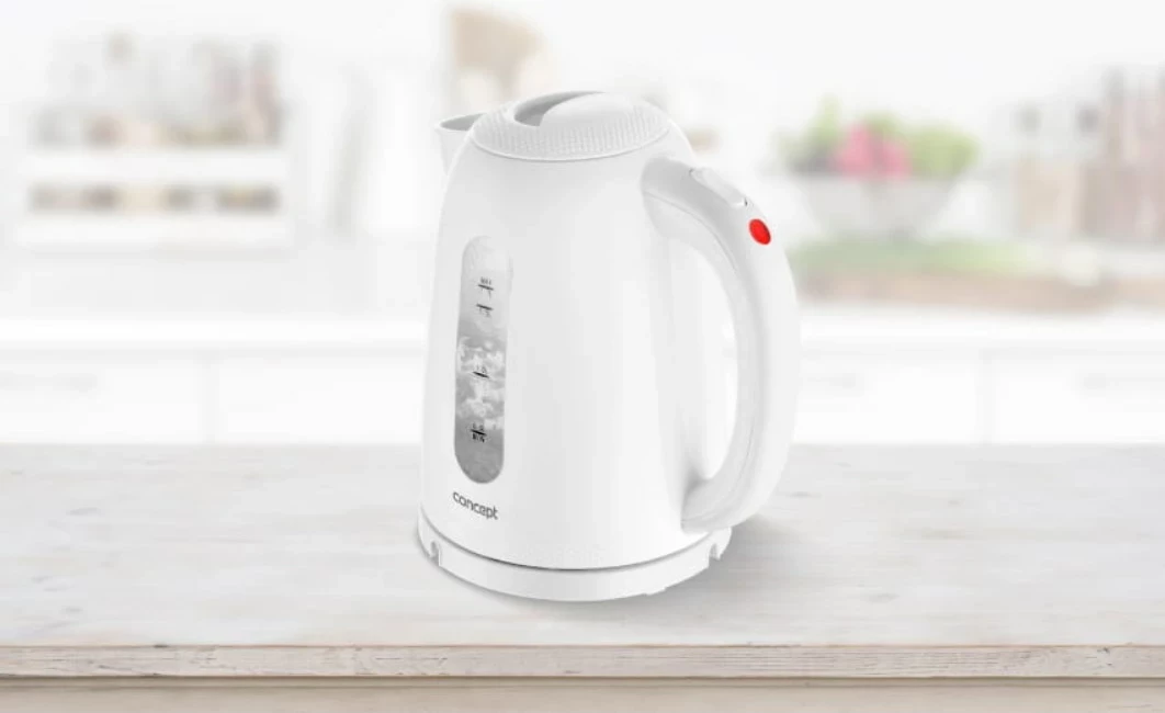 Električni čajnik 1,7 L, 1850–2200 W, bel CONCEPT RK-2330