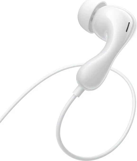 Kabelske slušalke za klice/muziko Baseus Encok HZ20, bele